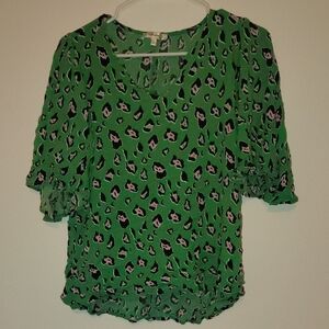 🖤3 For $15🖤Green Leopard Print Women's Top